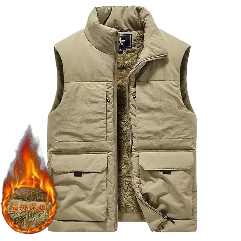 Hunting Outdoor Jacket - Winter Men's Cargo Hunting Vests Thick