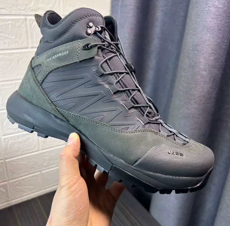 Hunting Outdoor Brand - High Top Hiking Leather Shoes Men