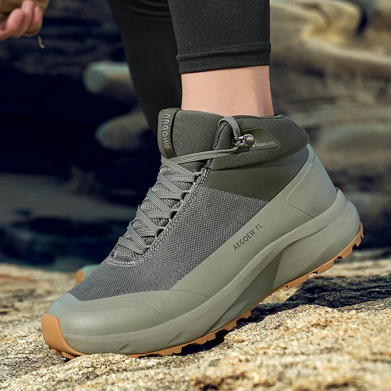 Hunting Outdoor Brand - High Top Hiking Shoes Men Luxury