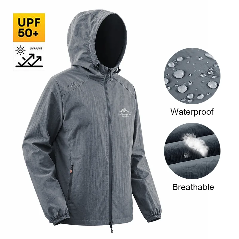 Hunting Outdoor Shop - Summer Men's Hiking Jacket Waterproof Quick