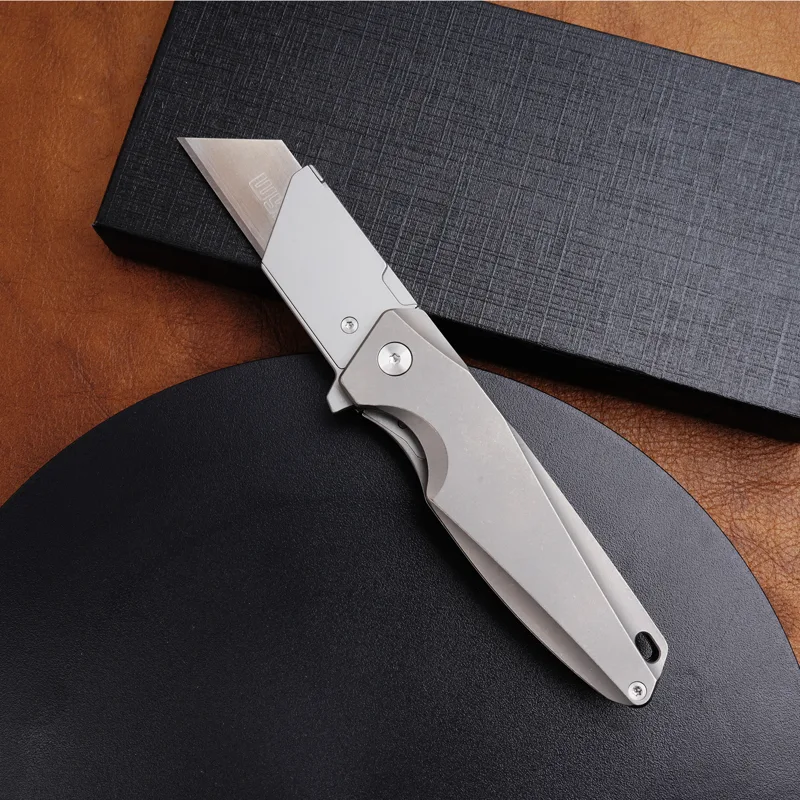 Knife Hunting Fixed Blade - Titanium Alloy Utility Knife Handle Replaceable