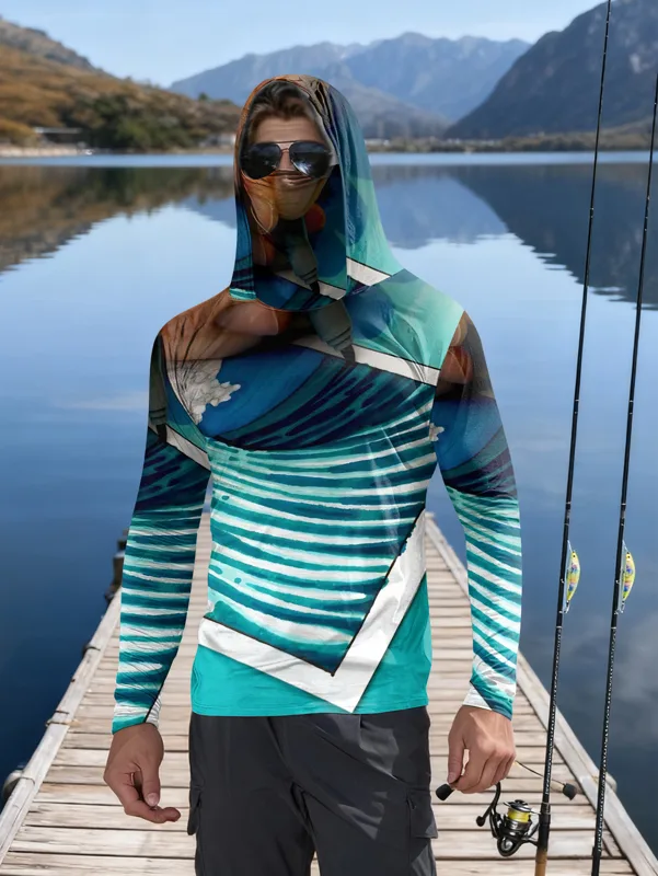 Hunting Outdoor - Fishing hooded sweatshirt men's long-sleeved sun