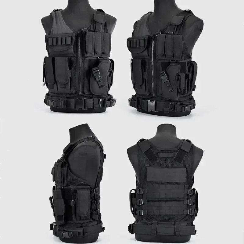 Hunting Outdoor Jacket - Adjustable Molle Tactical Vest Combat Body