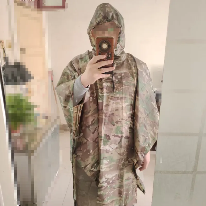Outdoor Hunting Coat - 1pc Outdoor Camouflage Mackintosh Rain Coat