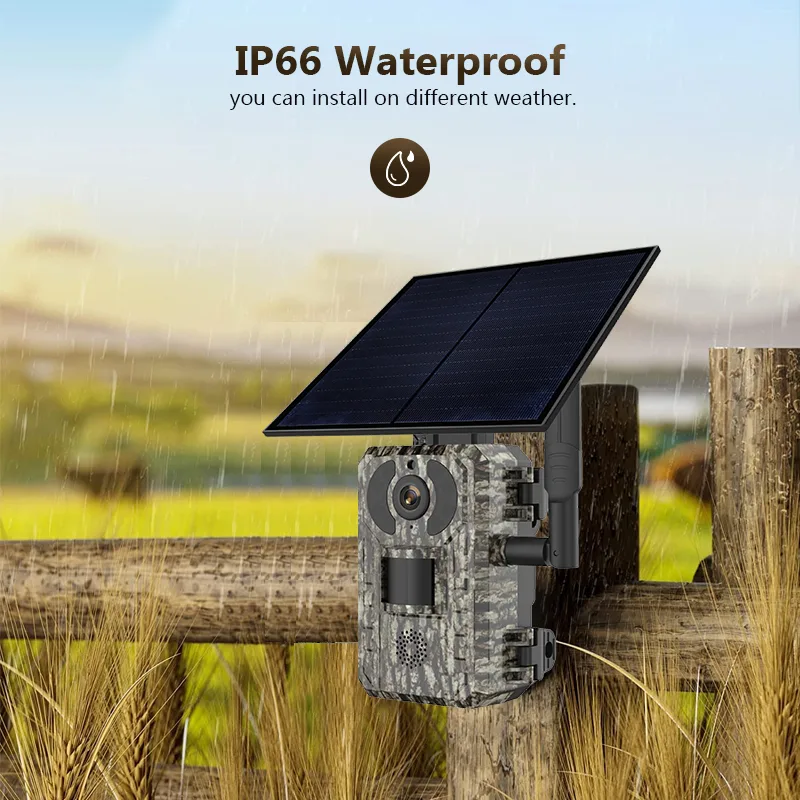 Outdoor Hunting Camera Wireless - 4G 4MP Outdoor Wildlife Hunting Trail