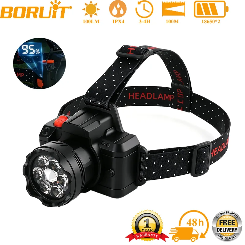 Outdoor Hunting Bike - BORUiT 7 LED Ultra Bright Induction