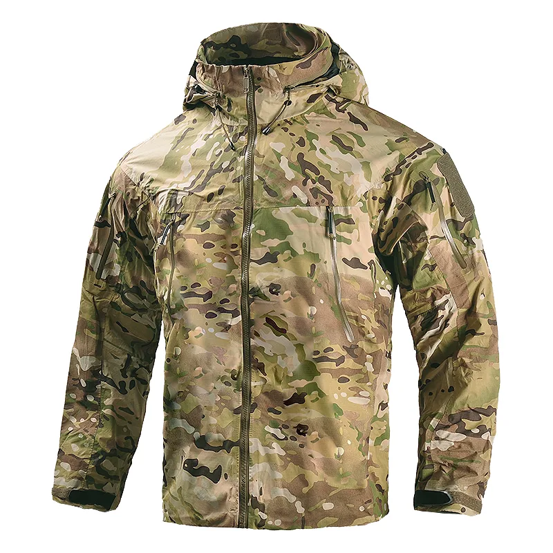 Outdoor Hunting Coat - Men'S Outdoor Hooded Hardshell Windproof Waterproof