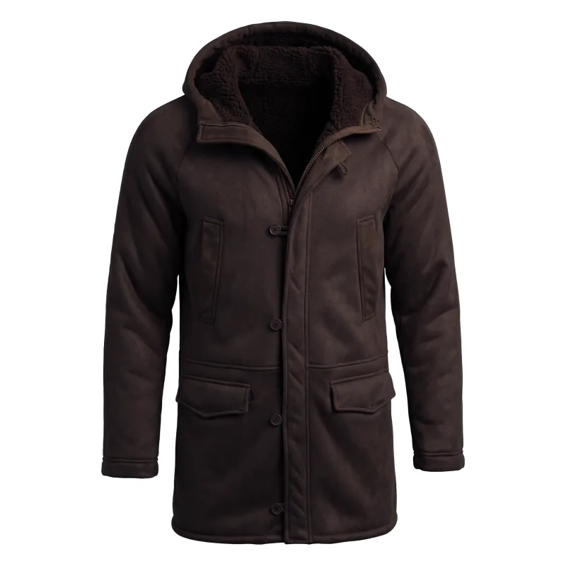 New Men's Faux Fur Lined Hoode - Outdoor Hunting Coat review and price