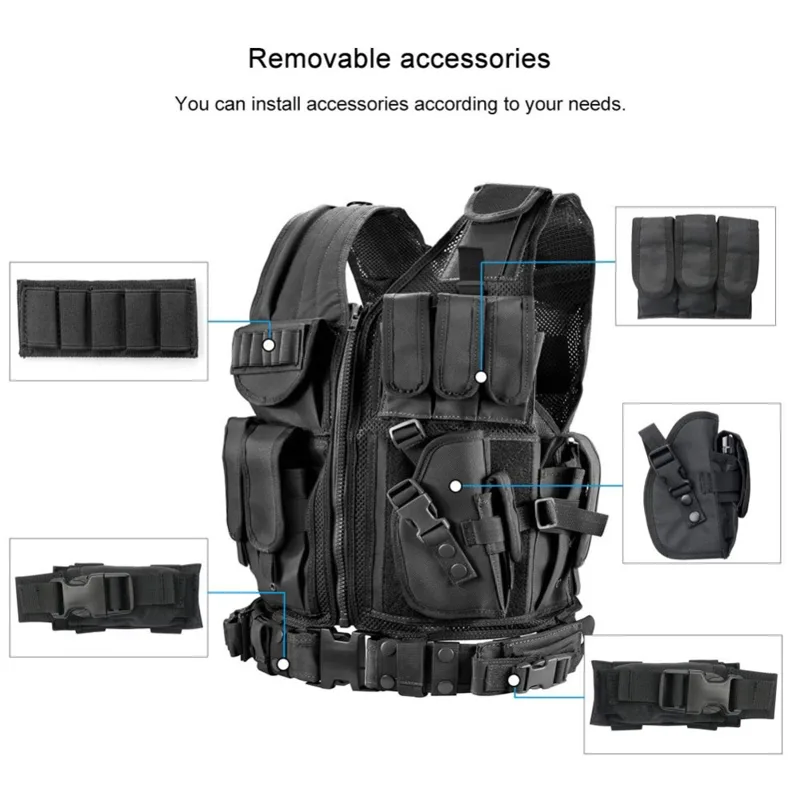 Adjustable Molle Tactical Vest - Hunting Outdoor Jacket review and price