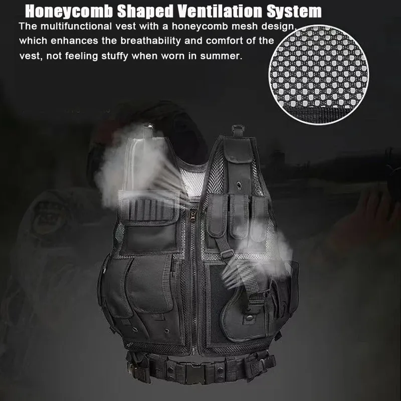 Adjustable Molle Tactical Vest - Hunting Outdoor Jacket review and price