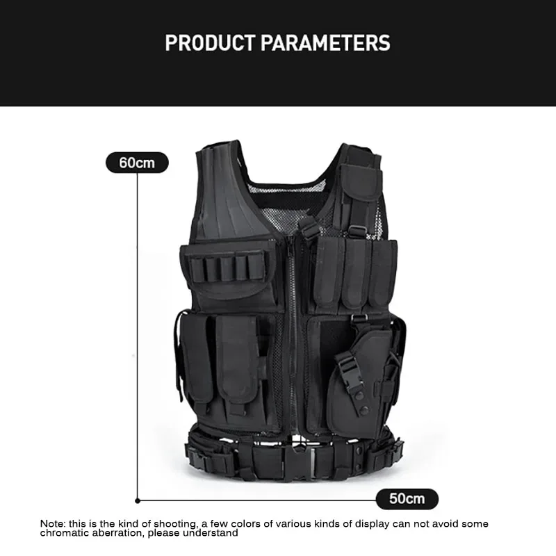 Adjustable Molle Tactical Vest - Hunting Outdoor Jacket review and price