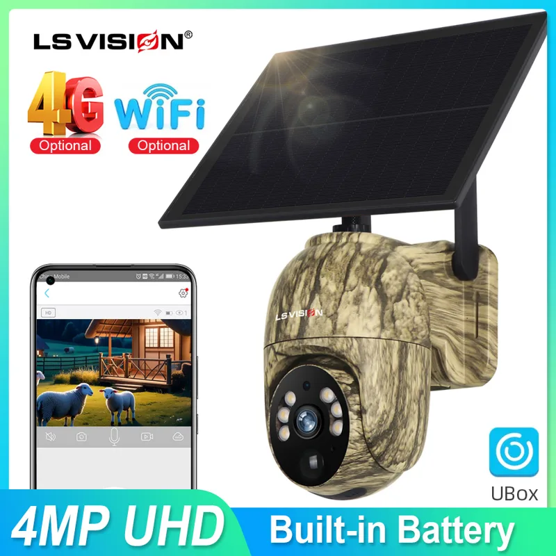 LS VISION 2K Solar Security Ca - Outdoor Hunting Camera Wireless review and price