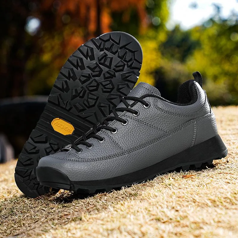 Trendy Leather Shoes Hiking Me - Hunting Outdoor Brand review and price