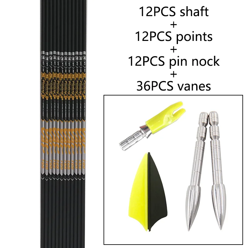 12pcs DIY Archery ID 4.2mm Spi - Arrow Carbon Shaft review and price