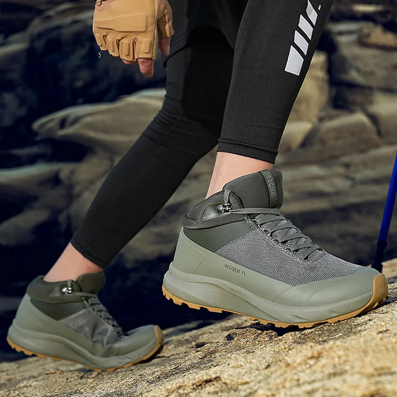 High Top Hiking Shoes Men Luxu - Hunting Outdoor Brand review and price