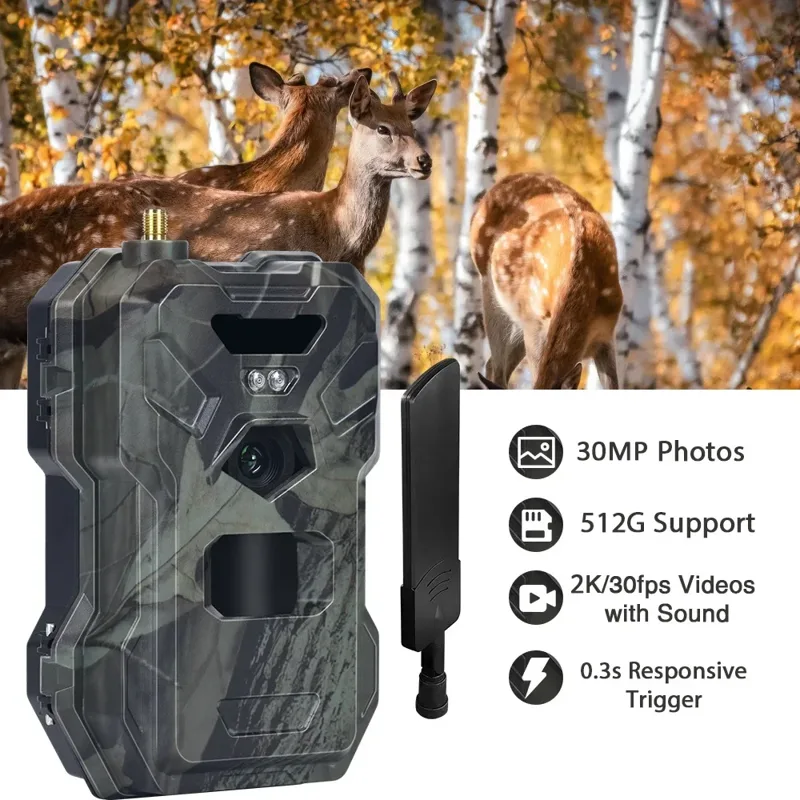 HC-880Pro 4G 30MP HD 2K Night  - Outdoor Hunting Camera Wireless review and price