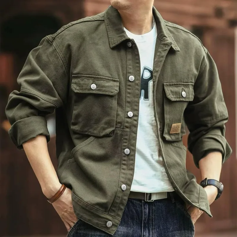 Retro American Denim Jacket Me - Hunting Outdoor Brand review and price