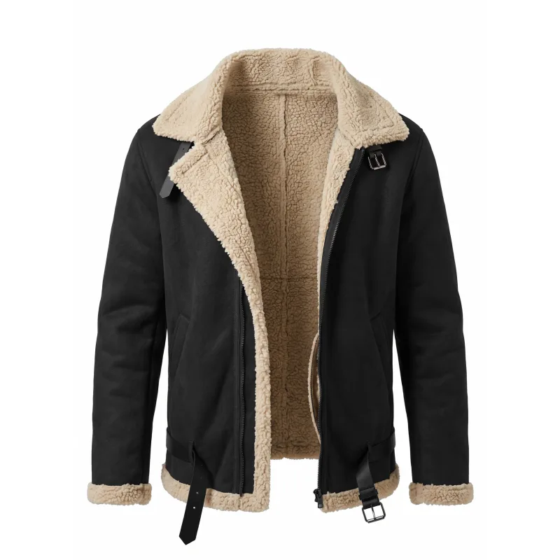 Men Winter Faux Suede Jacket F - Outdoor Hunting Coat review and price