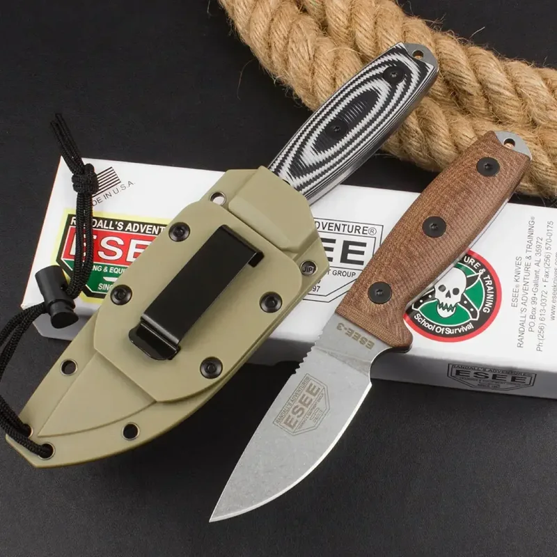 Fixed Blade Knife ESEE-3 Rowen - Knife Hunting Fixed Blade review and price
