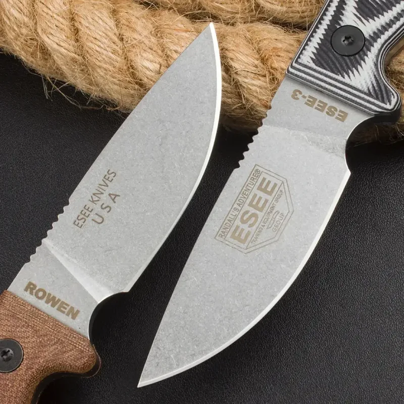 Fixed Blade Knife ESEE-3 Rowen - Knife Hunting Fixed Blade review and price