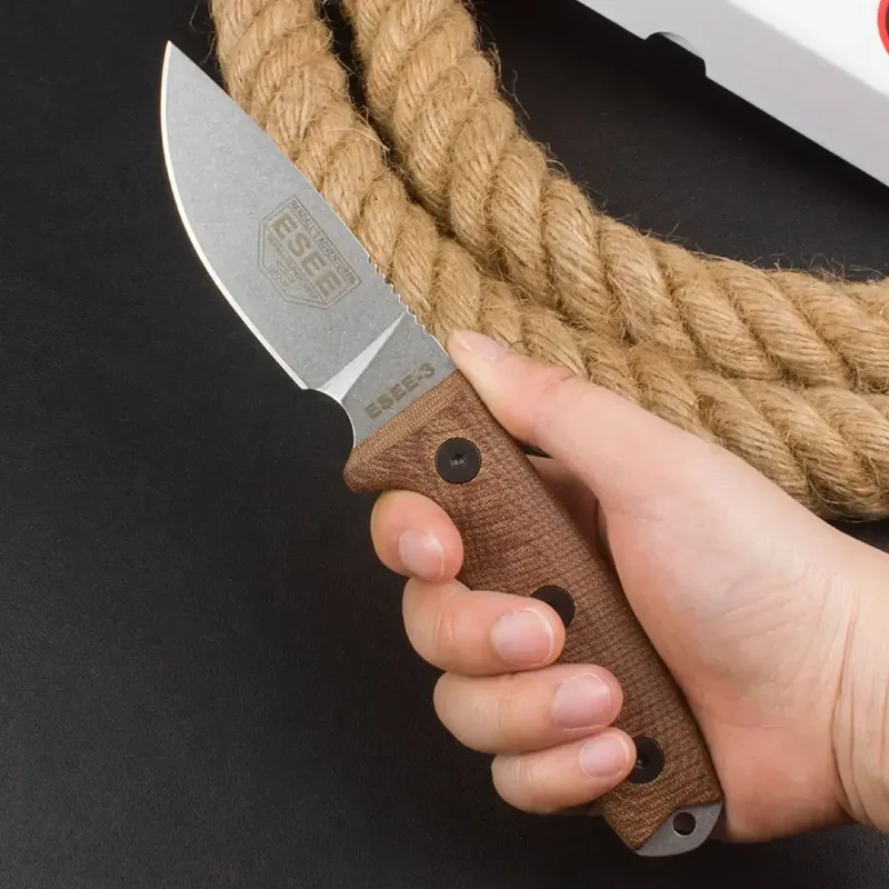 Fixed Blade Knife ESEE-3 Rowen - Knife Hunting Fixed Blade review and price