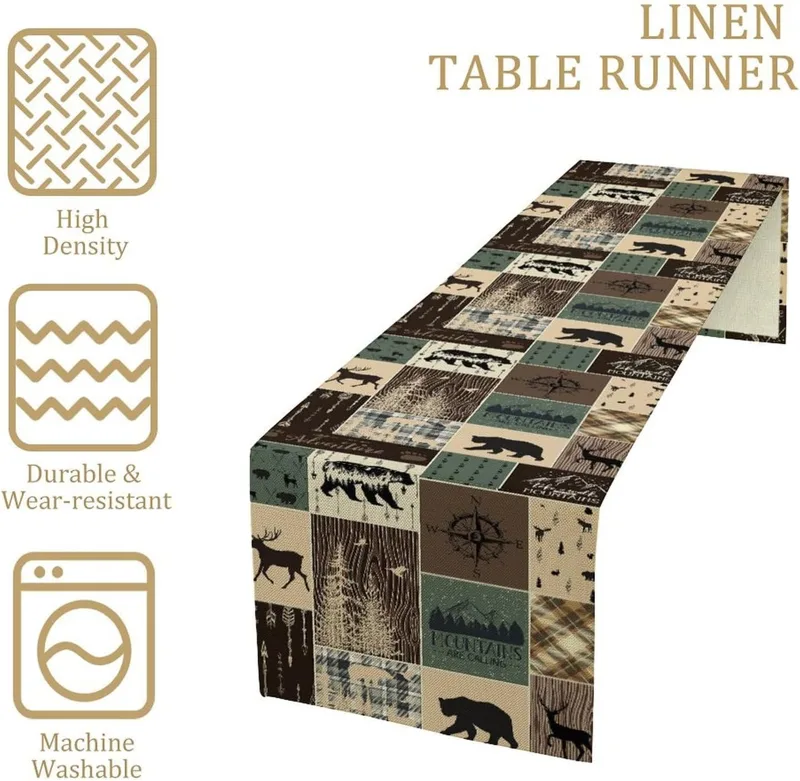 Rustic Farmhouse Deer Bear Tab - Outdoor Hunting News review and price