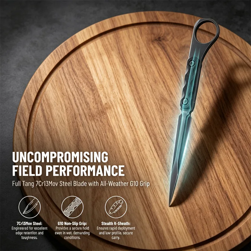 Lightweight EDC Fixed Blade Kn - Knife Hunting Fixed Blade review and price