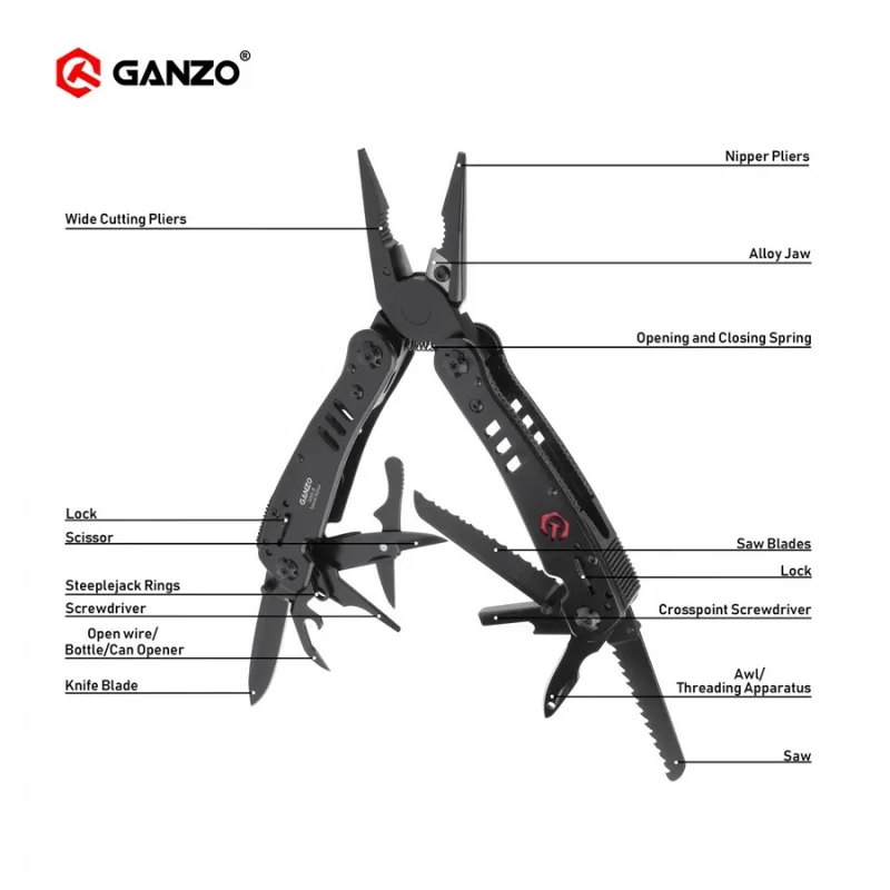 Ganzo G302 G302-H G302-B Multi - Knife Hunting Fixed Blade review and price