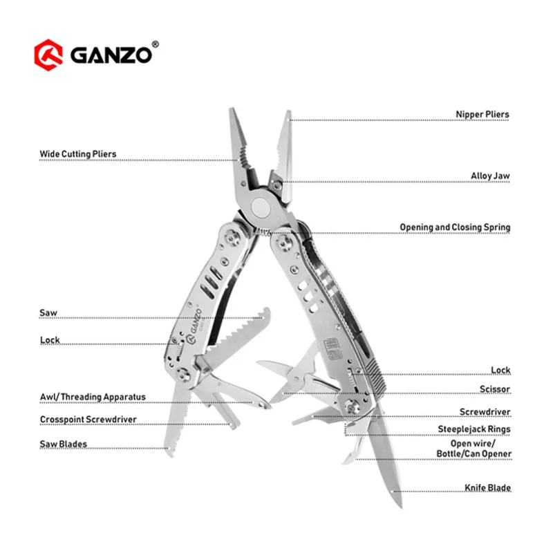Ganzo G302 G302-H G302-B Multi - Knife Hunting Fixed Blade review and price