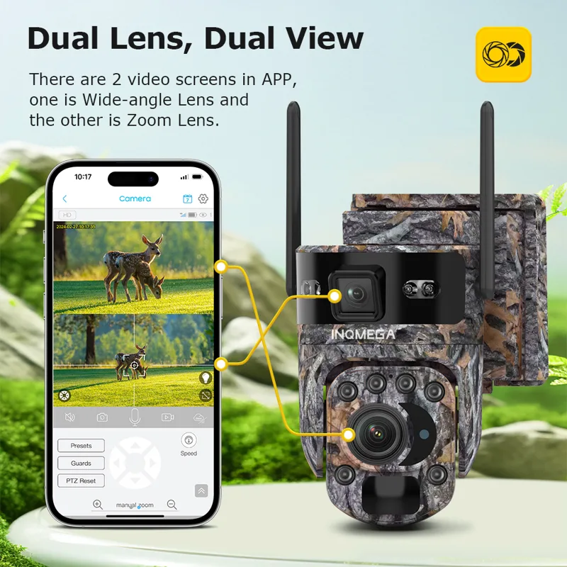 INQMEGA  6K 12MP 4G Solar Hunt - Outdoor Hunting Camera Wireless review and price